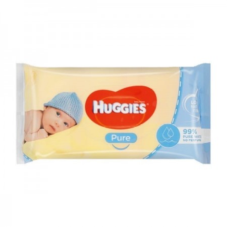 Huggies Toallitas pure para Bebé, 99% agua, 1008 toallitas (18 packs de 56  toallitas) : : Bebé