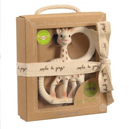 Anillo de Dentición SO`PURE, Versión Blanda.  Sophie La Girafe.