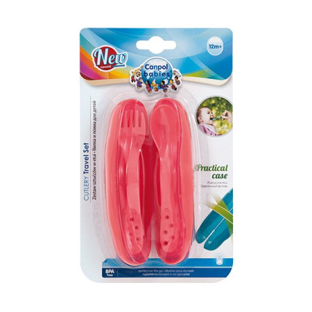 Set de Cubiertos con Cajita de Almacenaje.  Canpol Babies