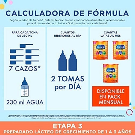 Enfamil Premium Complete 3 Leche infantil 4x800gr Leche Infantil de  Continuacion para Lactantes Niños de 1 a 3 Años : : Alimentación y  bebidas