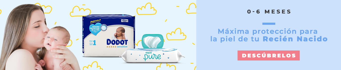 Productos Dodot de 0 a 6 meses